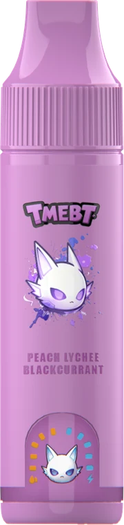 TMEBT Peach Lychee Blackcurrant บุหรี่ไฟฟ้าใช้แล้วทิ้ง 18ML 30MG